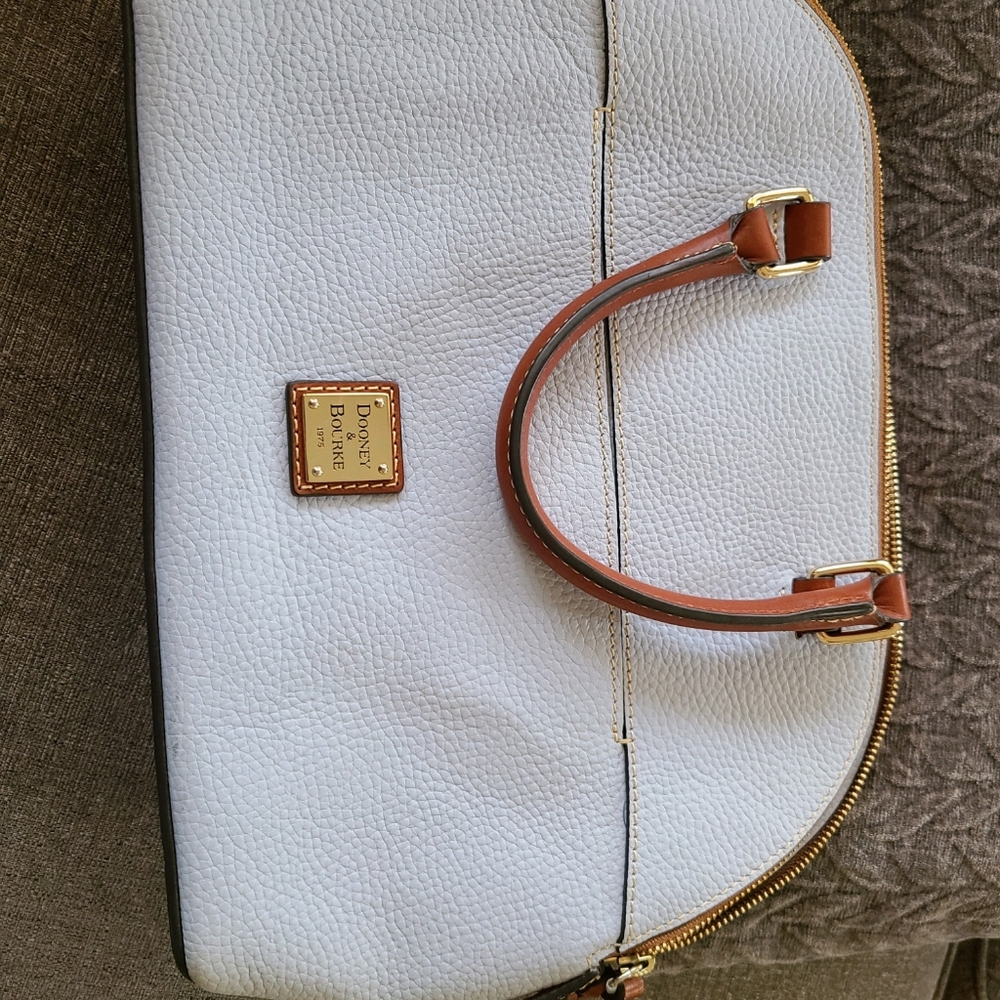 Like New Light Blue Pebble Leather Dooney & Bourke Satchel